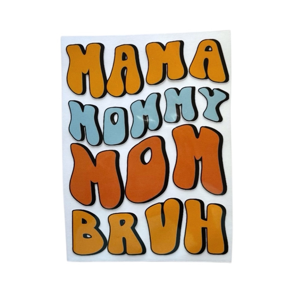 🛍️Bundle of Trendy Mama DYF Transfers - 36 Ready to Press Transfers